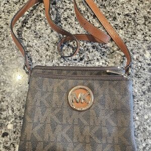 Michael Kors Signature Brown Crossbody Bag
